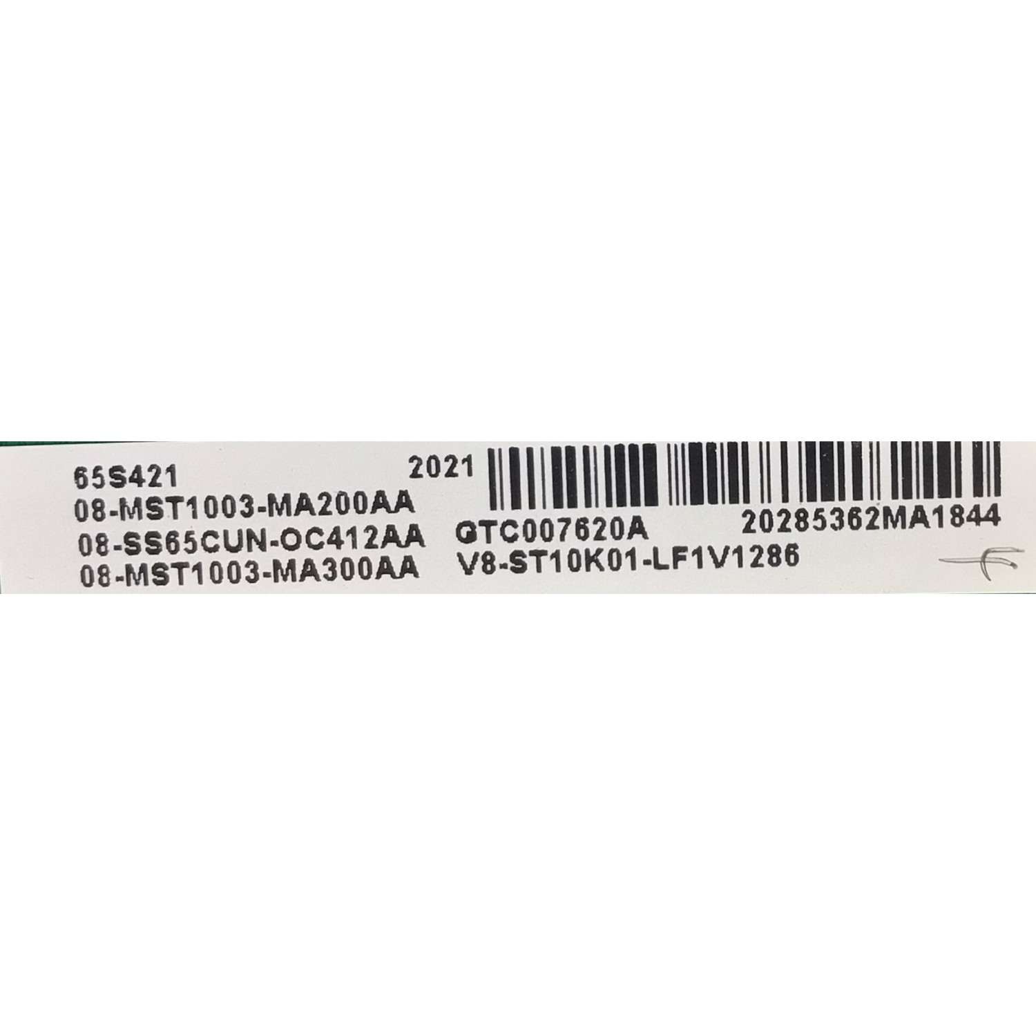 KIT DE TARJETAS PARA TV TCL / MAIN 08-SS65CUN-OC412AA / 40-MST10F-MAA2HG /  T-CON LJ94-41735C / 18Y_RAHU11P2TA4V0.0 / FUENTE 08-L171WD2-PW200AB / 40-L171W4-PWA1CG / PANEL LVU650NDEL SD9W07 / MODELO 65S421 - Imagen 3